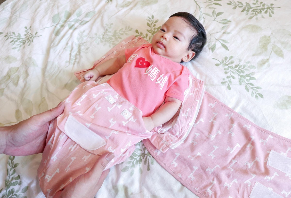 【Baby】美國embé 二合一小蜜蜂舒眠包巾。『包』準好眠 讓寶寶舒服度過新生兒期